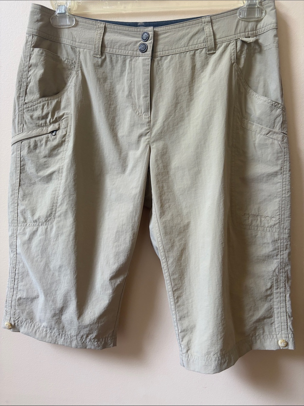 ExOfficio Women's Nylon Travel Shorts in Khaki